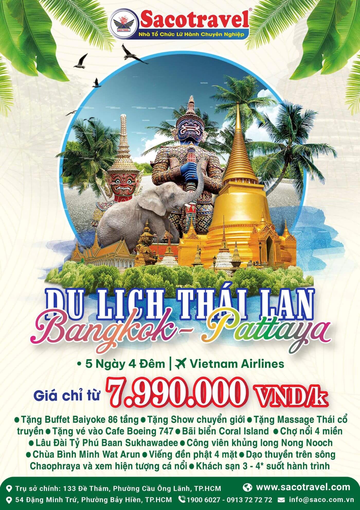 POS TOUR THÁI LAN VN AIRLINE